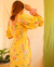 ~vestido Ana -algodón orgánico estampa Aura Amarilla PRE-ORDER - SELVA Y MONA♥