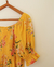 ~vestido Ana -algodón orgánico estampa Aura Amarilla PRE-ORDER - comprar online