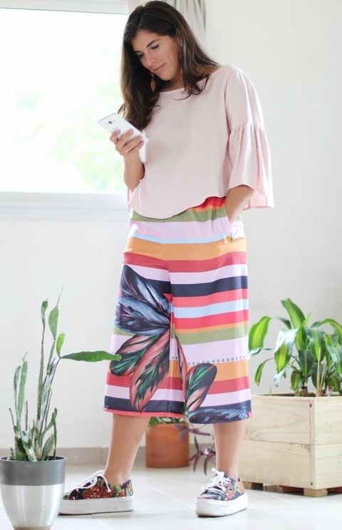BLUSA CREPE ROSA