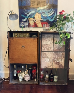 Baúl de Viaje -"Never Break Trunks", J Goldsmith & Son, Newark, Nueva Jersey, EE. UU.