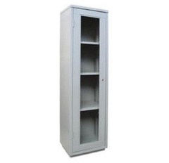 Armário de aço com porta de vidro com 4 prateleiras - comprar online