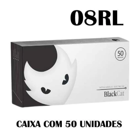Agulhas para Tatuagem BLACK CAT TRAÇO 08RL - Caixa com 50 Unidades - comprar online