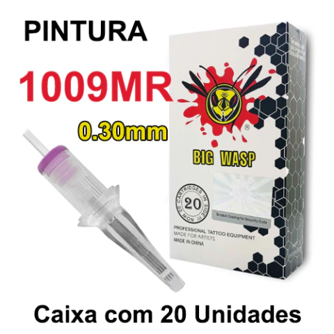 Cartucho BIG WASP MATTE PINTURA 1009MR 0.30mm - CAIXA 20 UNIDADES - comprar online