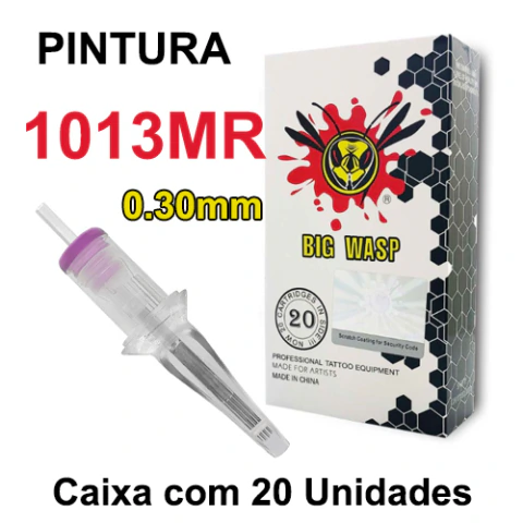Cartucho BIG WASP MATTE PINTURA 1013MR 0.30mm - CAIXA 20 UNIDADES - comprar online