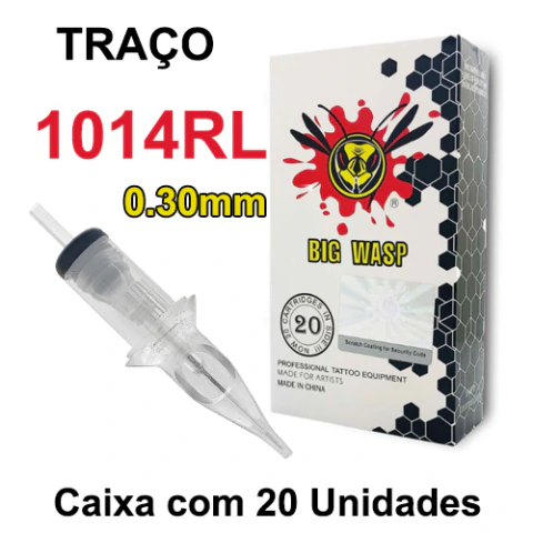 Cartucho BIG WASP MATTE TRAÇO 1014RL 0.30mm - CAIXA 20 UNIDADES - comprar online