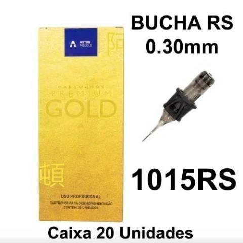 Cartucho ASTON GOLD PREMIUM BUCHA 1015RS 0.30mm - CAIXA 20 UNIDADES
