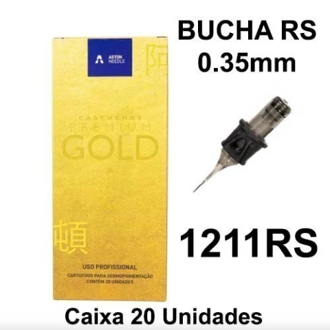 Cartucho ASTON GOLD PREMIUM BUCHA 1211RS 0.35mm - CAIXA 20 UNIDADES