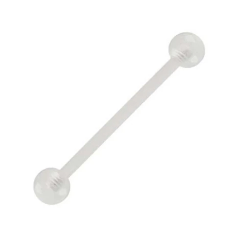 Barbell BIO FLEX Transparente 1.6mm x bola 5mm (Língua) BIO-01