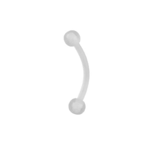 Micro Bell Curvo BIO FLEX Transparente 1.2mm x bola 3mm BIO-01
