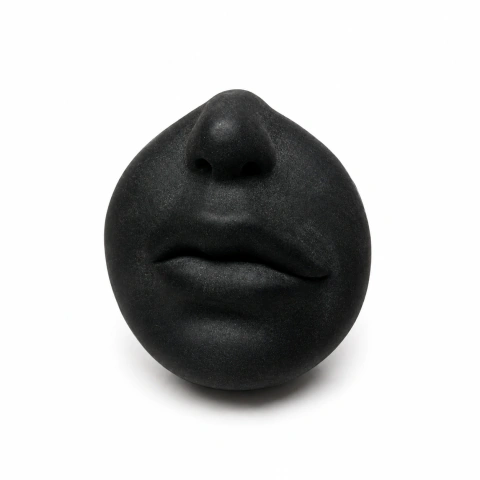 Expositor de Piercing em Silicone Realista BOCA Preto