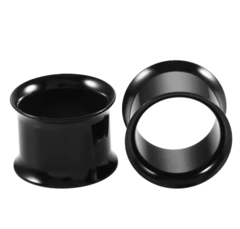 Alargador Aço Cirúrgico BLACK sem Rosca - 04mm ao 50mm
