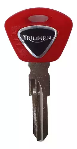 CHAVE GAVETA MOTO TRIUMPH VERMELHA
