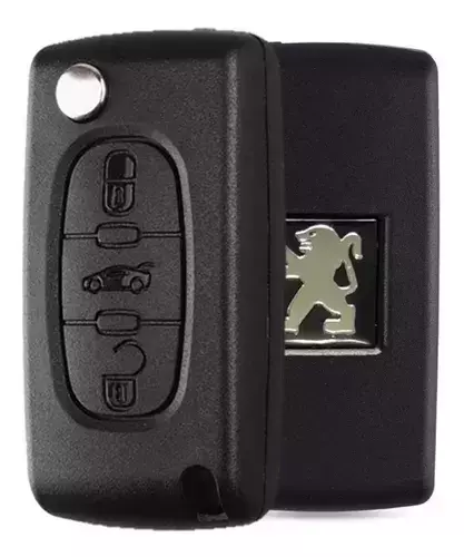 CHAVE CANIVETE PEUGEOT 407 3 BOTOES COM MALA