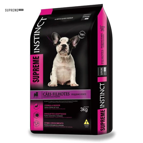 Supreme Instinct Cães Filhotes - Raças Pequenas 3Kg