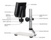 Microscopio Digital Portátil G600 Tela Oled 4.3 Hd 3,6mp na internet