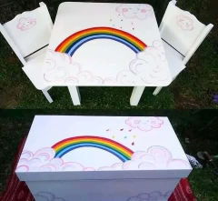 Mesa con Sillas Arco Iris en internet
