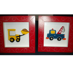 Cuadros 3D con apliques de TRANSPORTES - tienda online