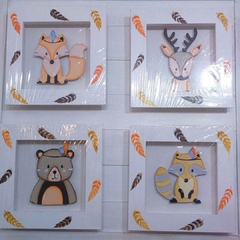 Cuadros 3D con apliques NORDICOS - tienda online