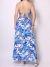 Vestido Longo Resorts De Alça Costa Aberta Estampa Com Bojo - loja online