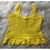 Cropped colmeia babado - Amarelo
