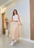 Saia Midi Longa Alfaiataria Com Bolso Elegante Com Cinto na internet