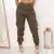 Calça Cargo Jogger Jeans Feminina Cintura Alta Com Lycra -  My Fashion