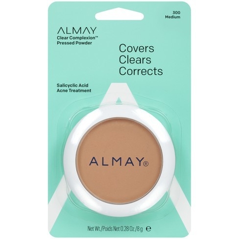 Polvo Compacto ALMAY Clear Complexion Pressed Powder Covers-Clears-Corrects- 300 Medium/Medio