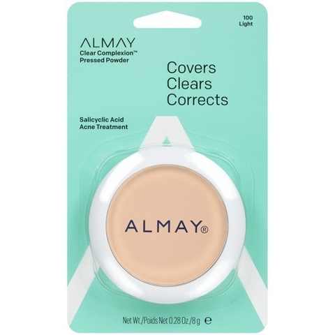Polvo Compacto ALMAY Clear Complexion Pressed Powder Covers-Clears-Corrects- 100 Light/Claro