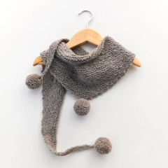 Bufanda Festón gris violáceo - comprar online