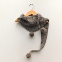 Bufanda Festón gris violáceo - tienda online