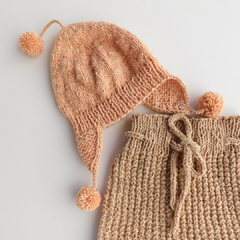 gorro chullo rosa coral - EntramadoSur. Naturaleza Hecha Abrigo