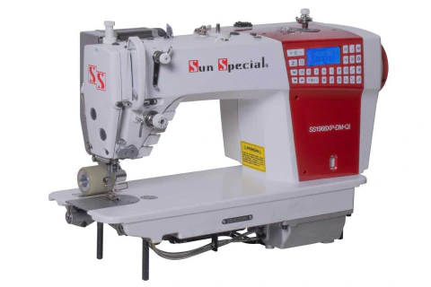 MAQUINA DE COSTURA RETA ELETRÔNICA LEVE LANÇ PEQ, COM PULLER COM 02 MOTORES DE PASSO E CARTER BLINDADO SUN SPECIAL SS1968 XP