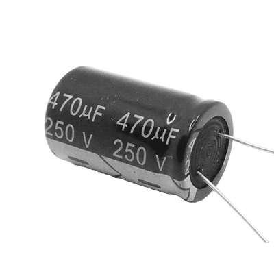 SYSCOM Capacitor Electrolítico de Aluminio, Radial de 470 µFd, 250 Vcc, 105 °C, 25 x 40 mm. MOD: 0470M0250V