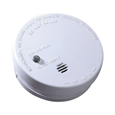 KIDDE Paquete con 12 Piezas │Detector Autónomo de Humo │ Sensor Iónico │ Batería de 9V Incluida │ Botón de Prueba │ I9040