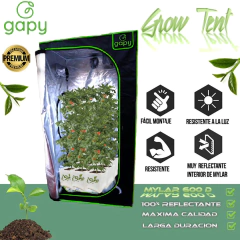 GAPY Tienda Indoor Hidropónica Calidad Premium, Armario de Cultivo para Interior, Grow Tent 100*100*200 cms Mylar 600 D de Alta Densidad. Fácil de Instalar, máxima Calidad y Durabilidad - La Mejor Opcion by Creative Planet