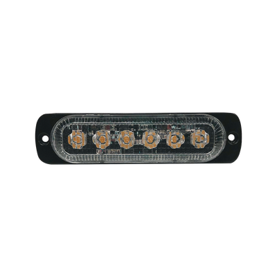 ECCO Luz direccional con 6 LEDS, color ambar, 12-24 Vcc MOD: 1000-ADA