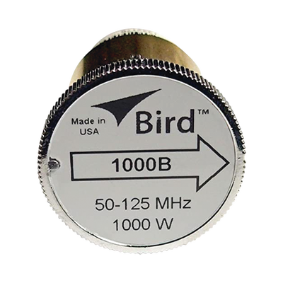 BIRD TECHNOLOGIES Elemento de Potencia en línea 7/8" a 1000 Watt para Wattmetro BIRD 43, en el Rango de Frecuencia de 50 a 125 MHz. MOD: 1000B