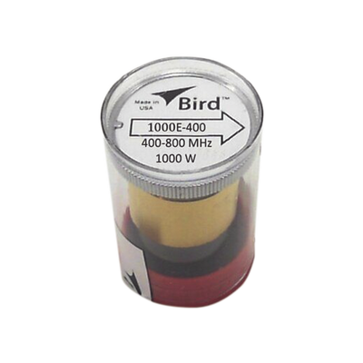 BIRD TECHNOLOGIES Elemento de Potencia en línea 7/8" a 1000 Watt para Wattmetro BIRD 43, en el Rango de Frecuencia de 400 a 800 MHz. MOD: 1000E400
