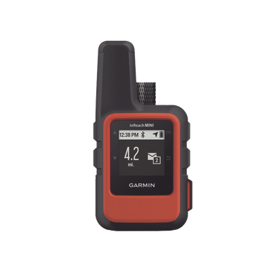 GARMIN Navegador satelital InReach Mini color naranja, con cobertura global mediante la red Iridium, cuenta con botón de emergencia, batería para hasta 50 horas, GPS y brujula. MOD: 10-01879-00
