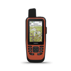 GARMIN Navegador portátil marino GPSMAP 86i con conexión satelital InReach. incluye mapa base precargado y batería interna recargable. 10-02236-00