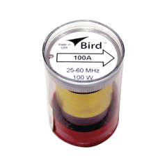 BIRD TECHNOLOGIES Elemento de 100 Watt en Línea 7/8" para Wattmetro BIRD 43 en Rango de Frecuencia de 25 a 60 MHz. MOD: 100A