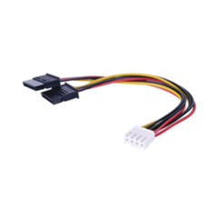 HIKVISION Cable Doble de Corriente SATA / Compatible con DVR´s epcom y HIKVISION / 15 cm de Longitud 101-502-130
