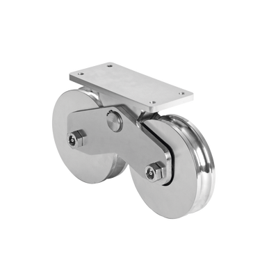 COMUNELLO Rueda Doble de 16 cm / Capacidad Para Puertas de hasta 1920 kg / Canal Tipo "U" 1151-5642-001