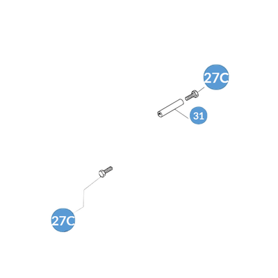 CAME Paquete de bujes y tornillos - FL180 G12000 G4000 G6000 (10 piezas) 119-RIG-215