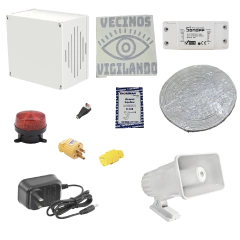 Kit de Alarma Vecinal Wifi y Vinil Disuasivo, KIT-ALARMAVECINAL-WIFI. on internet