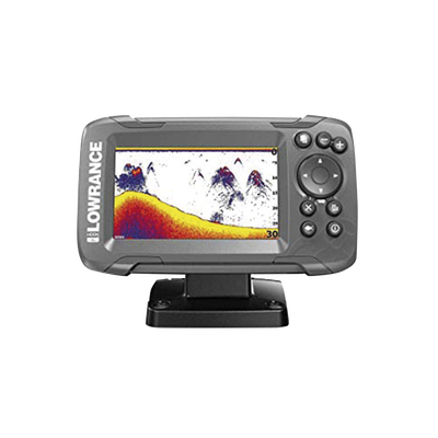 LOWRANCE Hook2-4x Ecosonda en pantalla horizontal solarMax de 4 pulgadas, incluye transductor 000-14013-001