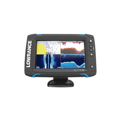 LOWRANCE Elite-7 Ti Fishfinder / Chartplotter de 7 pulgadas con pantalla LED retroiluminada de alto brillo con tecnología CHIRP, DownScan ™ y StructureScan ™, incorporada. Incluye transducer total scan 000-14518-001
