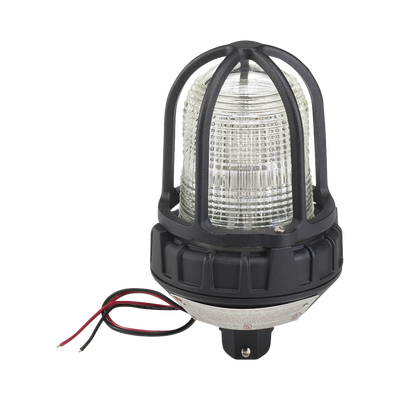 FEDERAL SIGNAL INDUSTRIAL Luz estroboscópica para ubicaciónes peligrosas, montaje tipo tubo, 12-24Vcc, magenta MOD: 151XST012024M