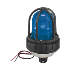 FEDERAL SIGNAL INDUSTRIAL Luz estroboscópica para ubicaciónes peligrosas, montaje tipo tubo, 12-24Vcc, azul MOD: 151XST012024B