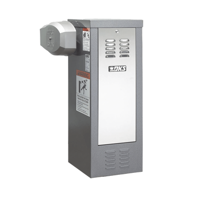 DKS DOORKING Barrera Vehicular Gris / Uso Intensivo Continuo / Compatible con Mástil de hasta 14 ft / 4.26 m (No incluido) / Bajo mantenimiento / Garantia 5 años 1601-480